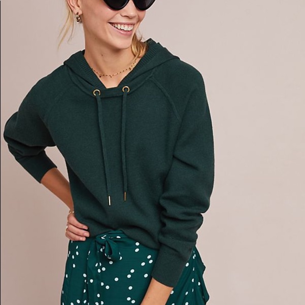 ⚡️ SALE Anthropologie Moth Lania Green Hoodie